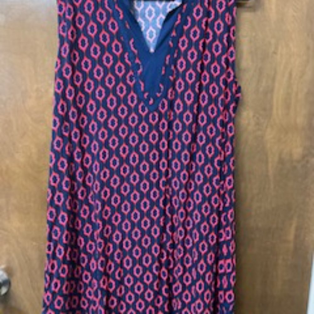 1X Escapada Womens Dress Navy and Red - Picture 2 of 6